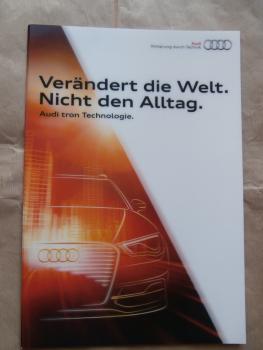 Audi tron Technologie A3 Format Prospekt +Hologramm A3 Sportback
