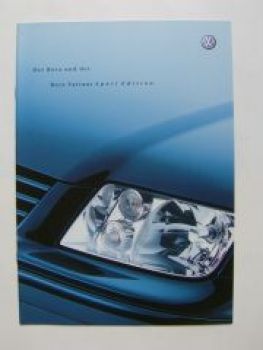 VW Bora & Variant Sport Edition Prospekt 1J2 1J6 April 2001