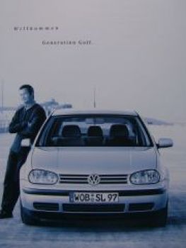 VW Golf4 1J1 Prospekt Dänemark Dezember 1998 NEU