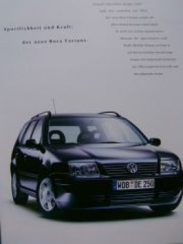 VW Bora Variant Prospekt 1J6 April 1999 NEU