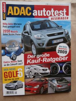 ADAC autotest Neuwagen Modelljahr 2009 Kauf-Ratgeber Golf6,Elektro-Mobile,E90,Ibiaz, Ford Kuga,Rolls-Royce