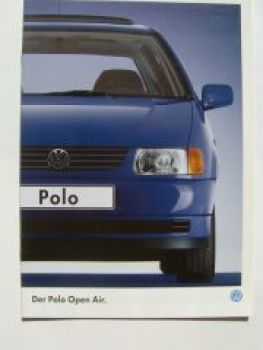 VW Polo Open Air Prospekt August 1995 6N1