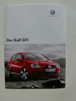 VW Golf5 GTI Prospekt Oktober 2005 1K1 +Preisliste NEU