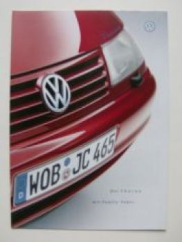 VW Sharan mit Family Paket Prospekt 7M8 Oktober 1999