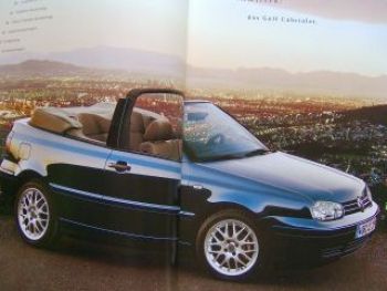 VW Golf4 Cabriolet Prospekt 1E7 Oktober 1999