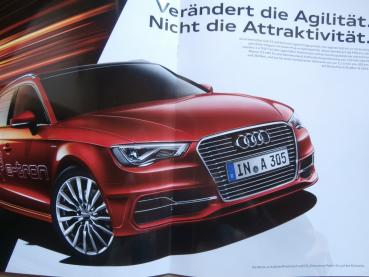Audi tron Technologie A3 Format Prospekt +Hologramm A3 Sportback
