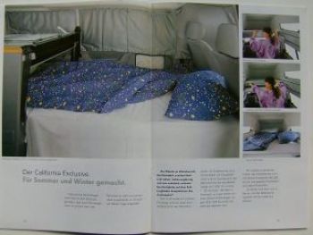 VW T4 California Exclusive Prospekt Juni 1996 NEU