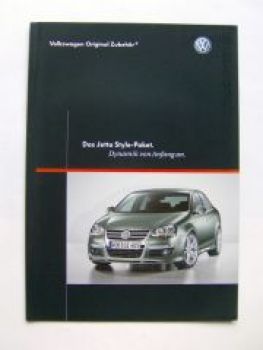 VW Jetta Style-Paket Prospekt Juli 2005 1K2 Zubehör