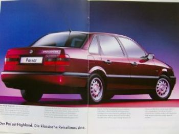 VW Passat & Variant Typ 35i Highland Prospekt August 1995