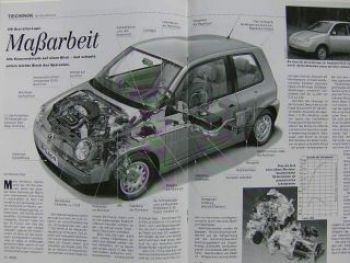 VW Lupo 3L TDI Pressestimmen Sonderprospekt NEU