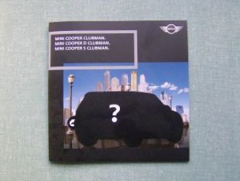 BMW Mini Cooper Clubman +S +D Prospekt R55 2007