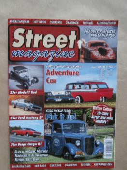 Street magazine 4/2017 Ford Country Sedan 1959, Ford Pickup 1936, 67er Ford Mustang GT, 70er Dodge Challenger T/A,27er Model T Rod,