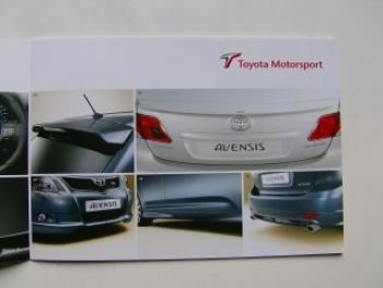Toyota Avensis Zubehör April 2009 Prospekt +Preisliste