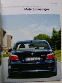 BMW 5er Limousine E60 +xDrive +Individual Prospekt 9/2009