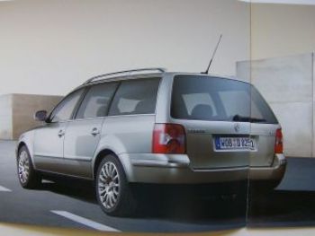 VW Passat & Variant Exclusive Prospekt Februar 2004 3B3 3B6