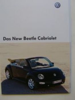 VW New Beetle Cabriolet Prospekt 1Y7 Juni 2004