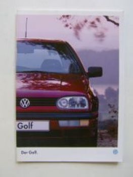VW Golf3 1H1 Prospekt Januar 1996 +Special +Zubehör NEU