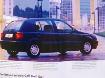VW Golf3 1H1 Prospekt Januar 1996 +Special +Zubehör NEU