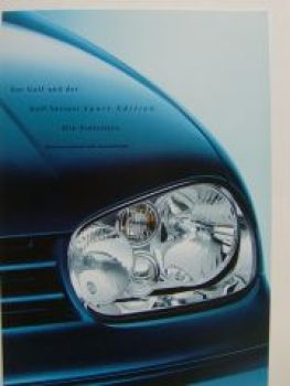 VW Preisliste Golf4 & Variant Sport Edition Juni 2001 1J1 1J5