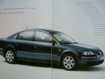 VW Passat Prospekt 3B3 September 2000 +Preisliste NEU