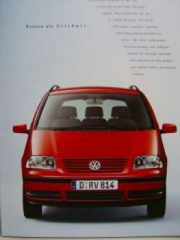 VW Sharan Prospekt 7M6 7M9 Februar 2000 NEU