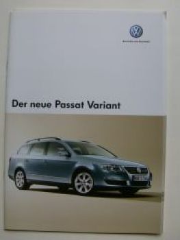 VW Passat Variant Prospekt 3C5 +Preisliste Juni 2005