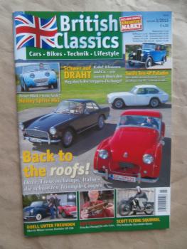 British Classics 3/2013 Healey Sprite MkI, Swift Ten 4P Paladin, Morris Minor vs. Daimler SP250,