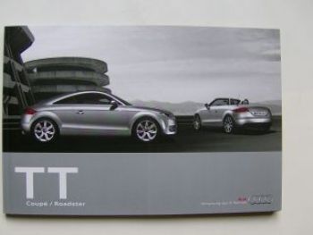Audi TT Coupe/Roadster Prospekt September 2009 NEU