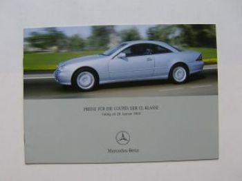Mercedes Benz Preisliste Coupes CL-Klasse BR215 Januar 2002