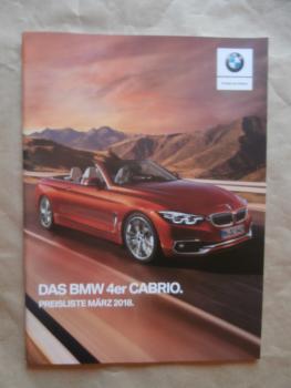 BMW 420i 430i 440i +xDrive 420d 430d 435 F33 Cabrio Preisliste