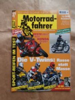 Motorradfahrer 12/2000 Triumph Bonneville, Cagiva Raptor 650 vs. Ducati Monster 600