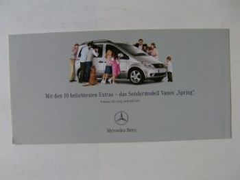 Mercedes Benz Vaneo Spring Sonderkarte Info BR414