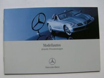 Mercedes Benz Modellautos PKW Prospekt November 2000