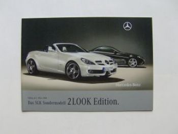 Mercedes Benz SLK 2Look Edition Prospekt März 2009 BR171