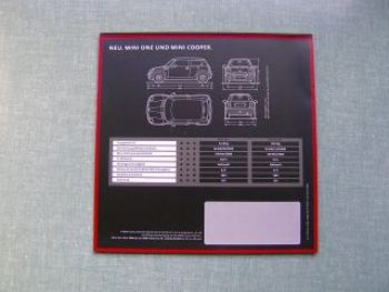 BMW Mini Prospekt One +Cooper 2001 R50 Vorstellung