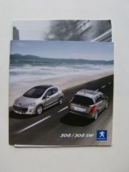 Peugeot 308/SW Prospekt März 2009 +Preisliste NEU