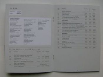 Mercedes Benz UK Price List CL Coupe W140 Dezember 1999