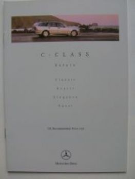 Mercedes Benz UK Price List C Class Estate W202 August 1999