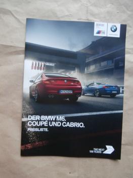 BMW M6 Coupé & Cabrio F12 F13 Juli 2016 +Competition Paket