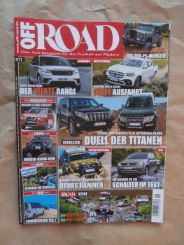 Off Road 9/2017 Land Cruiser J15 vs. Pajero, Velar, X-Klasse, ORZ Wrangler Project M715,VW Amarok V6,Nissan X-Trail,