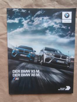 BMW X5 M F85 X6 M F86 Prospekt September 2017