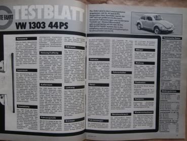 Gute Fahrt 2/1975 VW 1303 Käfer,Golf1 Typ17 Tuning,VW Porsche 914 2.0,