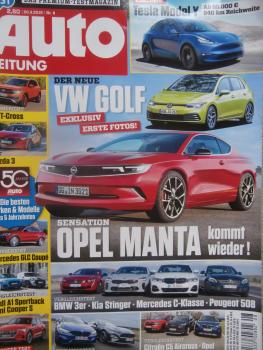 Auto Zeitung 8/2019VW T-Cross,DS3 Crossback,BMW X7 xDrive40i,Range Rover Evoque,Porsche 911 Carrera 4S Cabriolet