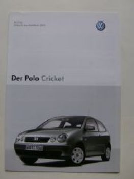 VW Preisliste Polo Cricket  9N2 Dezember 2003