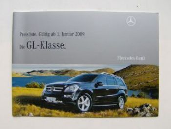 Mercedes Benz Preisliste GL-Klasse Januar 2009 X164