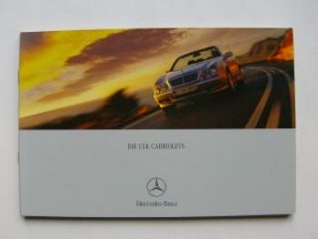 Mercedes Benz CLK Cabriolets W208 Mai 2000 Prospekt