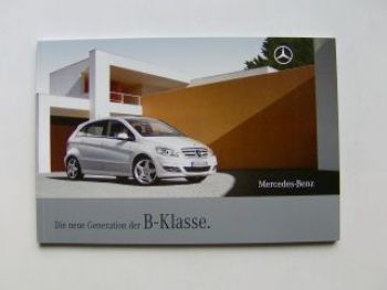 Mercedes Benz B-Klasse Prospekt BR245 Juni 2008 NEU