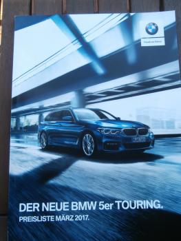 BMW 530i 540i xDrive Touring G31 520d 530d +xDrive +M Sportpaket März 2017