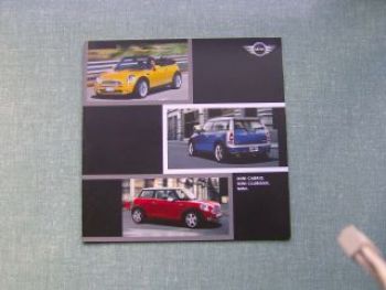 BMW Mini Prospekt +Cabrio+Clubman R50 R52 R55 2007