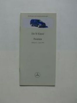 Mercedes Benz Preisliste M-Klasse BR163 April 1998 NEU